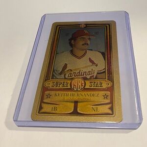 Kieth Hernandez Super-Rare! 1983 Perma Graphic/Topps Credit Card Vintage